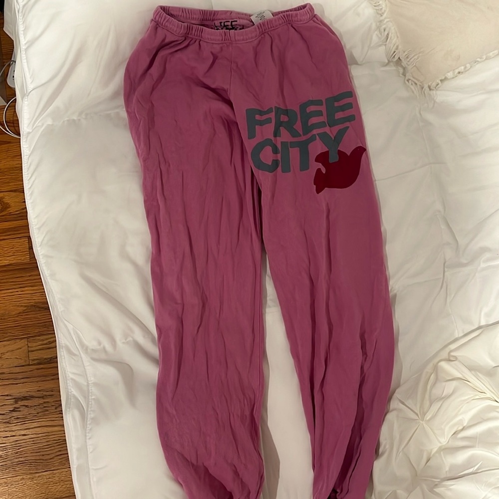 pink free city sweatpants (xs)